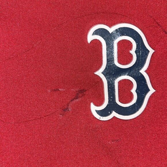 Red Boston Red Sox MLB logo NIKE PRO COMBAT Compression T shirt L fitted worn - Picture 4 of 6